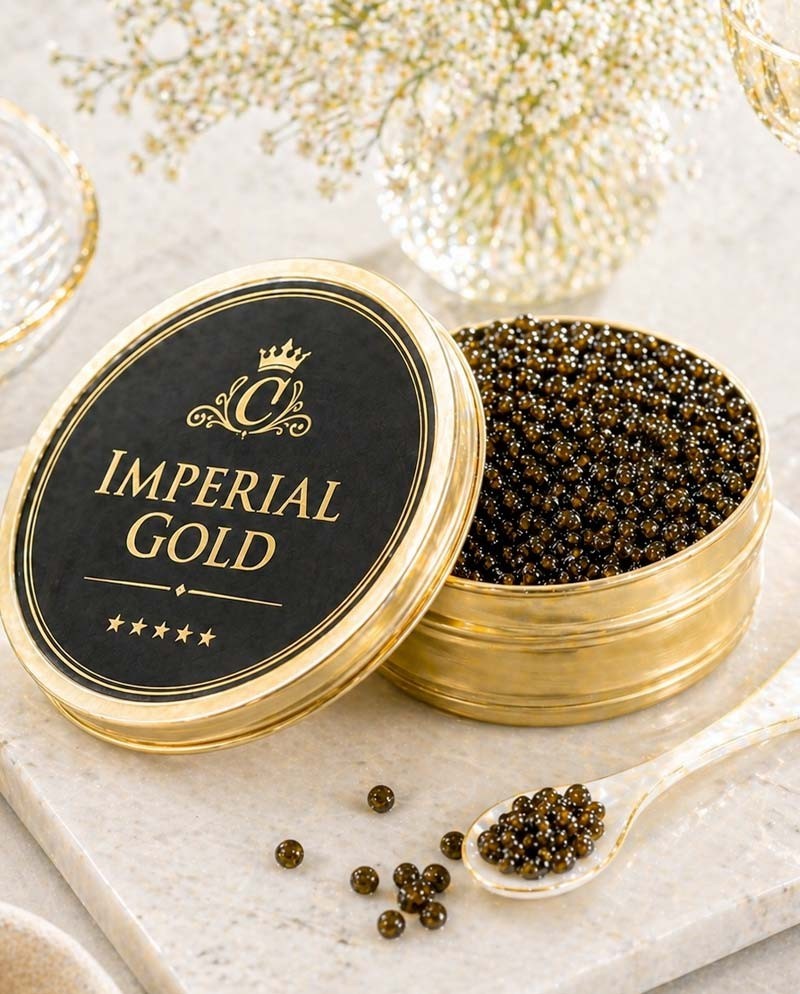Caviar Impérial Gold – Caviar haut de gamme en ligne | Livraison France